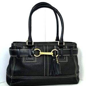 Coach Hamptons Leather Tote Bag